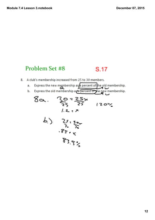 Module 7.4 Lesson 3.notebook
12
December 07, 2015
Problem Set #8 S.17
 