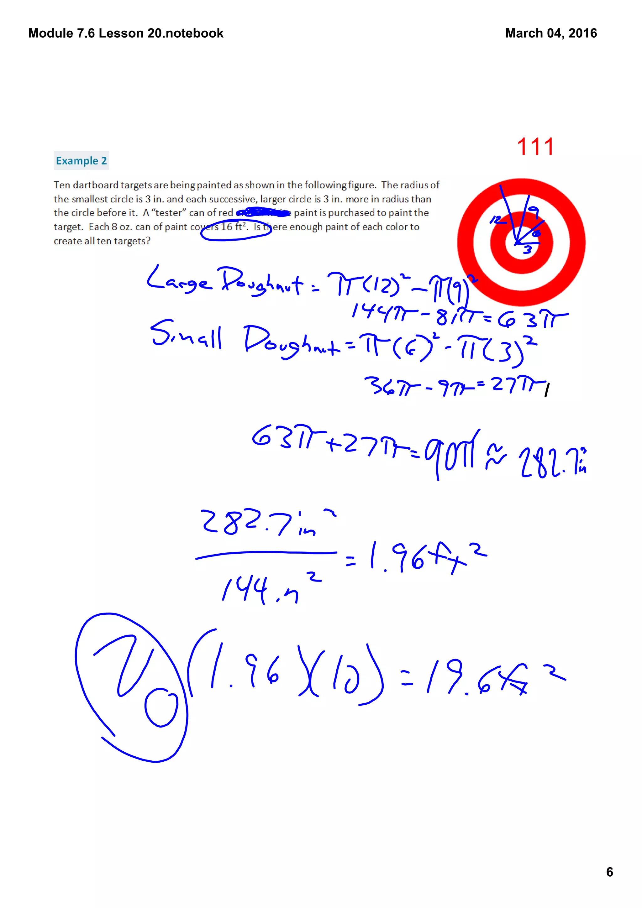 Module 7.6 Lesson 20.notebook
6
March 04, 2016
111