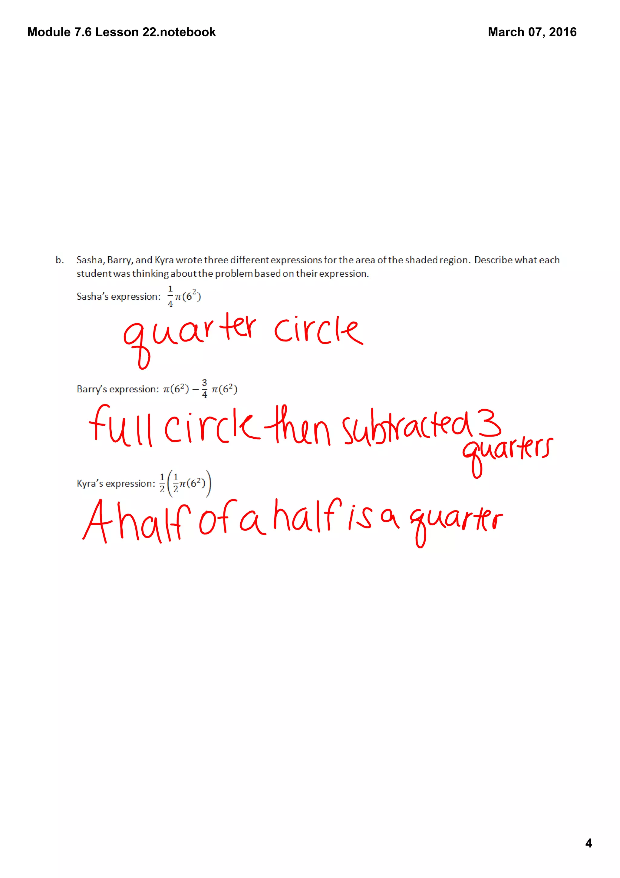 Module 7.6 Lesson 22.notebook
4
March 07, 2016
 