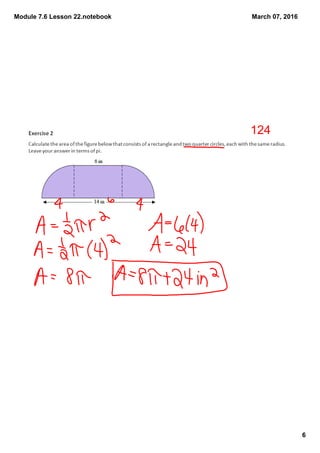 Module 7.6 Lesson 22.notebook
6
March 07, 2016
124
 