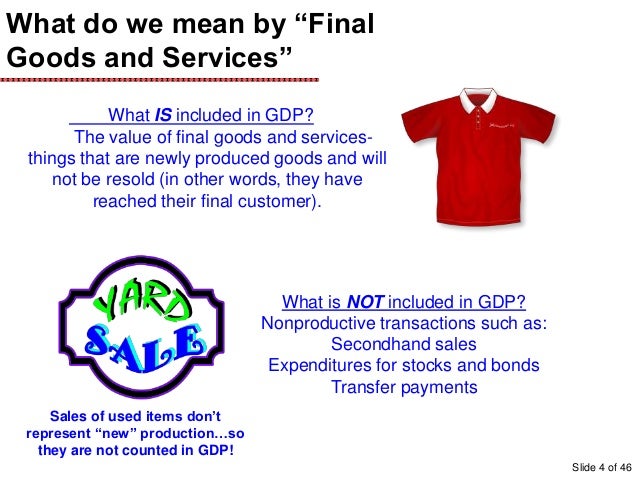 what is not included in gdp