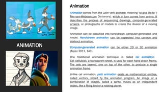 Meaning Animation Image MODULE 7 - MOTION INFORMATION AND MEDIA.pptx
