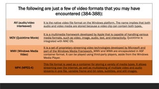 Video Data Type MODULE 7 - MOTION INFORMATION AND MEDIA.pptx
