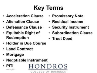 Defeasance Clause Principles and Practice Module 7 PowerPoint | PPTX