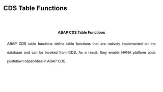 Cds Table Function Loop Example _Module 7_ AMDP_ SAP ABAP (HANA) Course (1).pptx