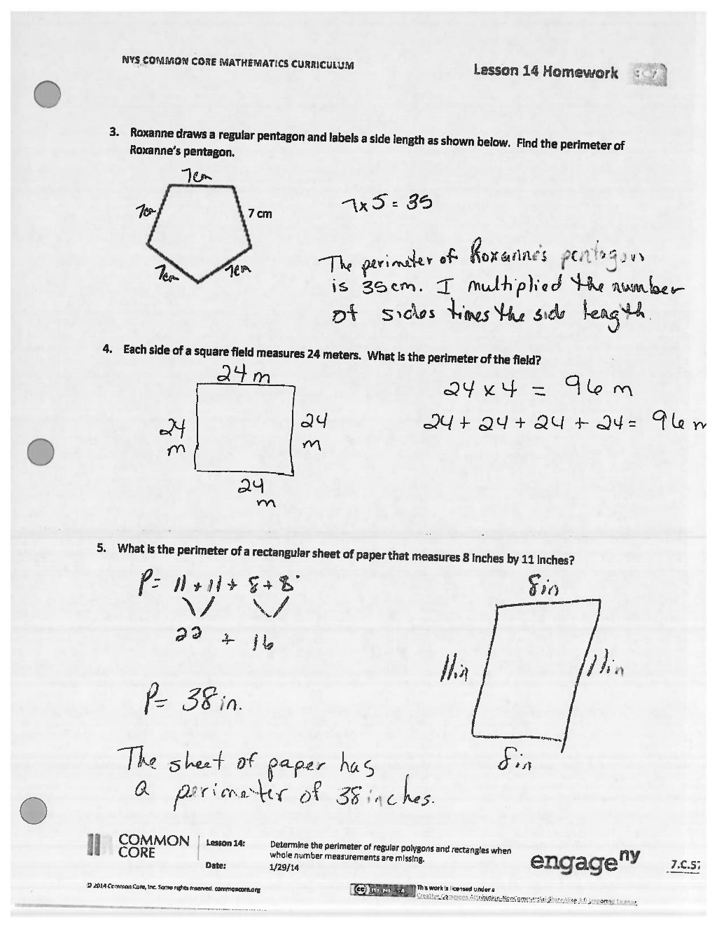 answer key for homework