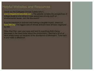 Lynbrook | Module #7: Environmental Awareness | PPT