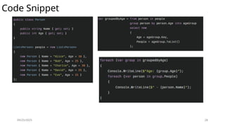 09/25/2025 28
Code Snippet
 