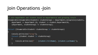Join Operations -Join
 