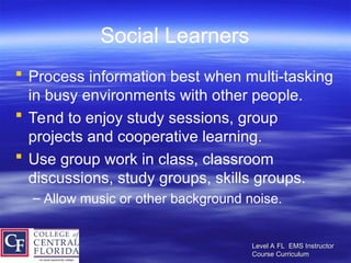 Module 7 Learning Styles.ppt.learning styles description | PPT