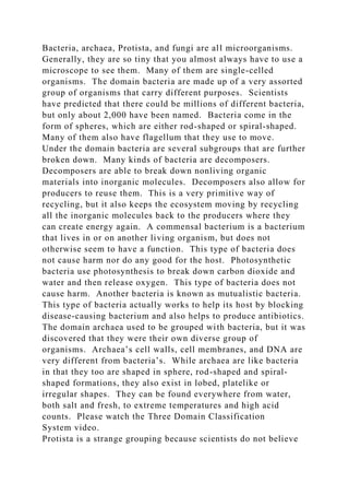 Module 7 OverviewOrigin and Classification of LifeThe origin o.docx ...