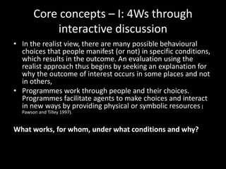 KEYSTONE / Module 7 / Slideshow 1 / Realist and theory driven ...