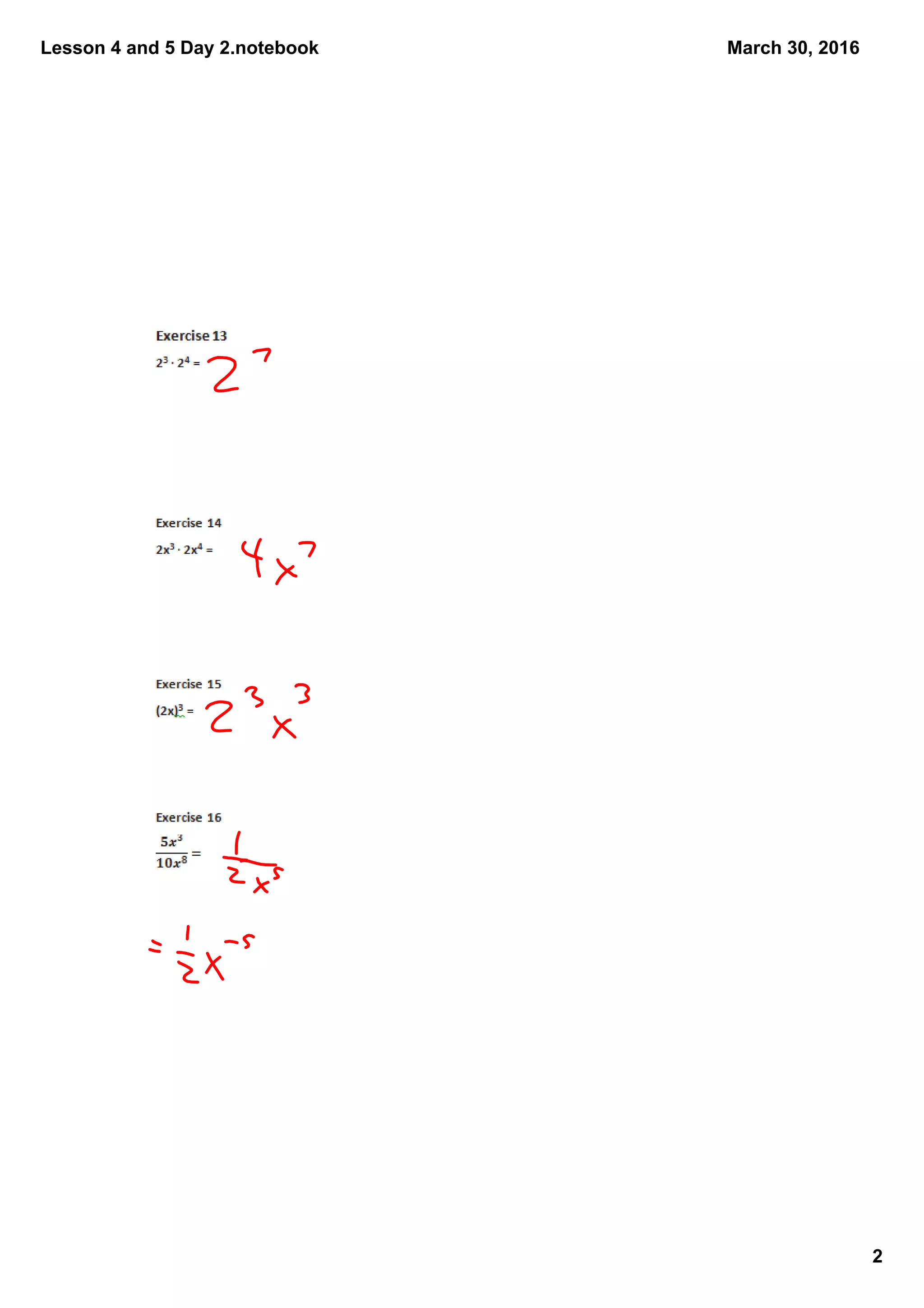 Lesson 4 and 5 Day 2.notebook
2
March 30, 2016