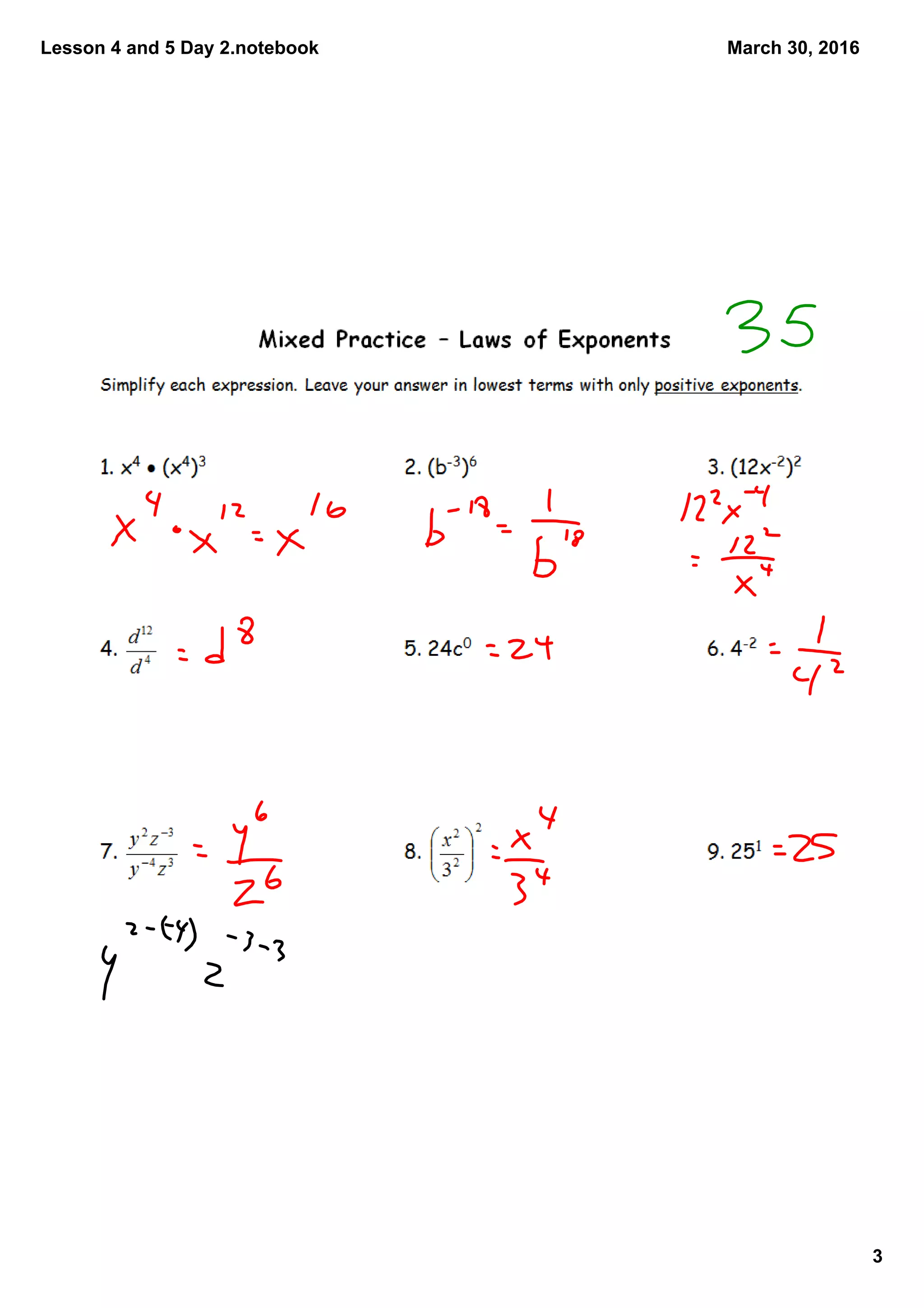 Lesson 4 and 5 Day 2.notebook
3
March 30, 2016