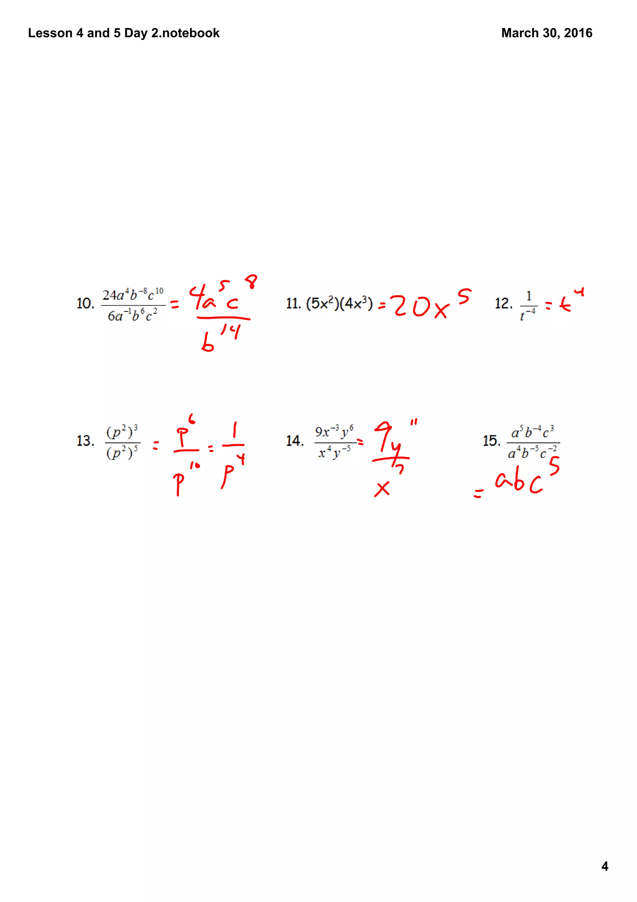 Lesson 4 and 5 Day 2.notebook
4
March 30, 2016
