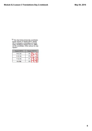 Module 8.2 Lesson 3 Translations Day 2.notebook
6
May 04, 2016
10
 