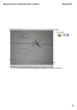 Module 8.2 Lesson 4 Reflections Day 1.notebook
18
May 05, 2016
Turn to page
S.30
SMART Document Camera
 
