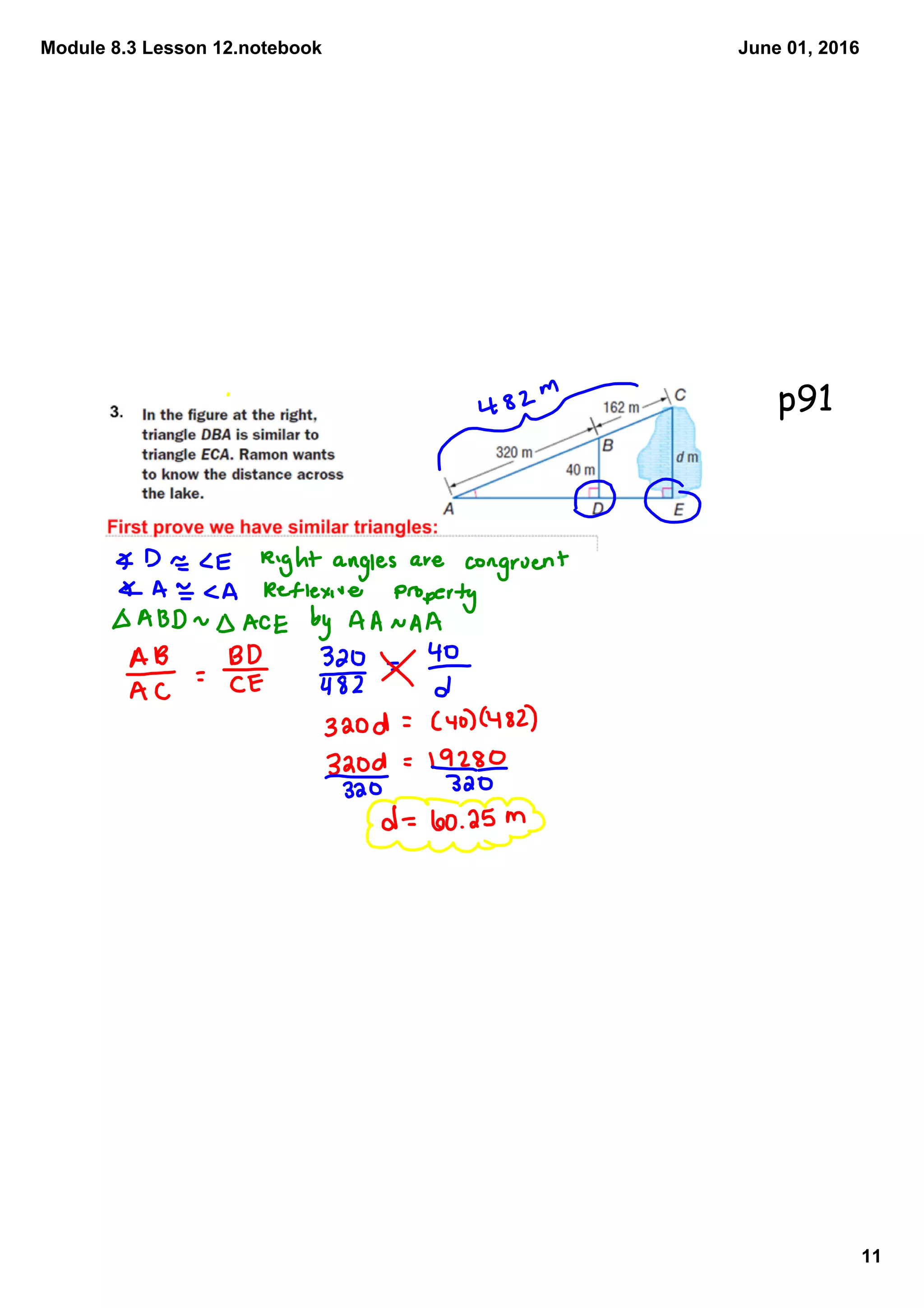 Module 8.3 Lesson 12.notebook
11
June 01, 2016
p91
 