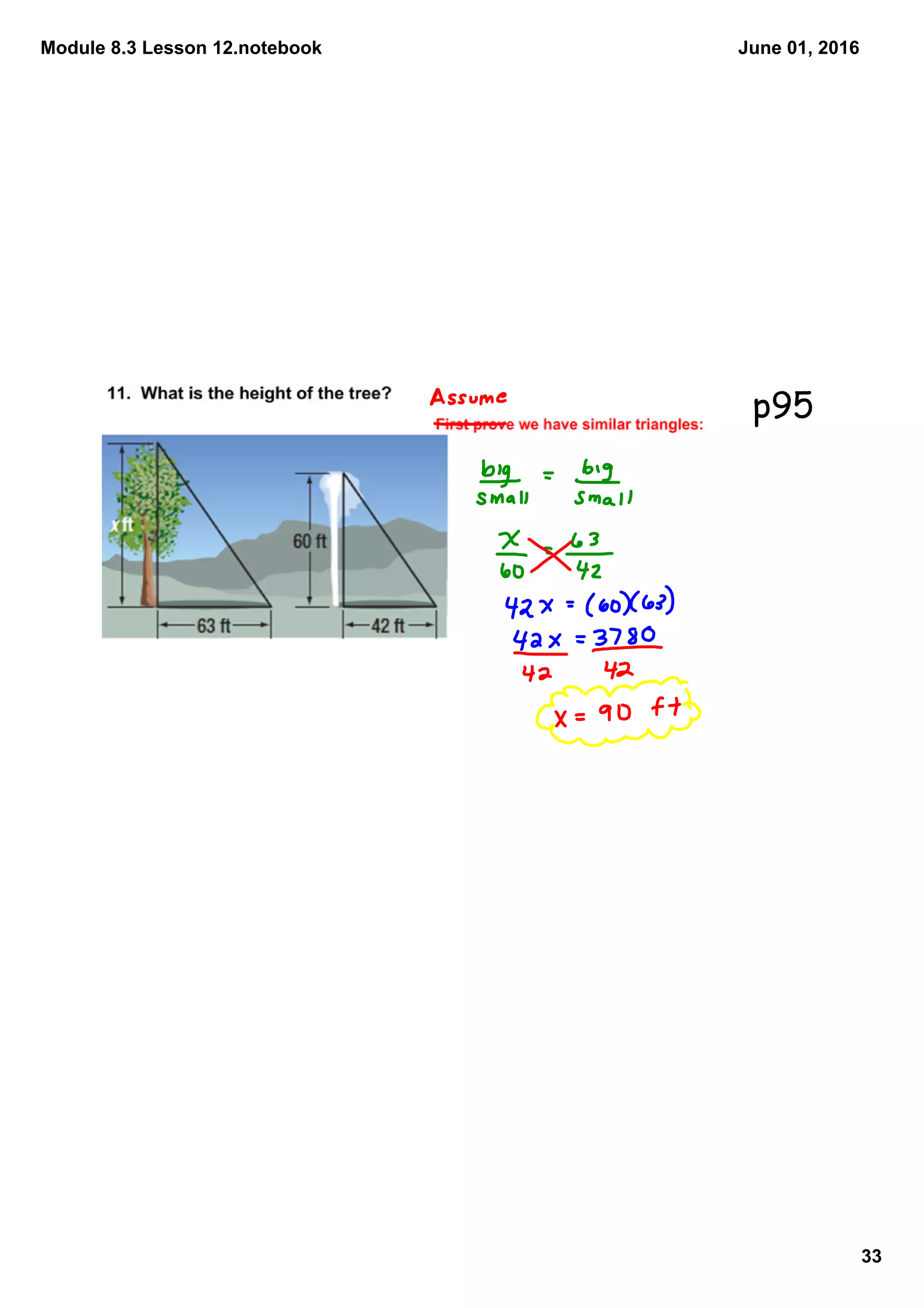 Module 8.3 Lesson 12.notebook
33
June 01, 2016
p95
 