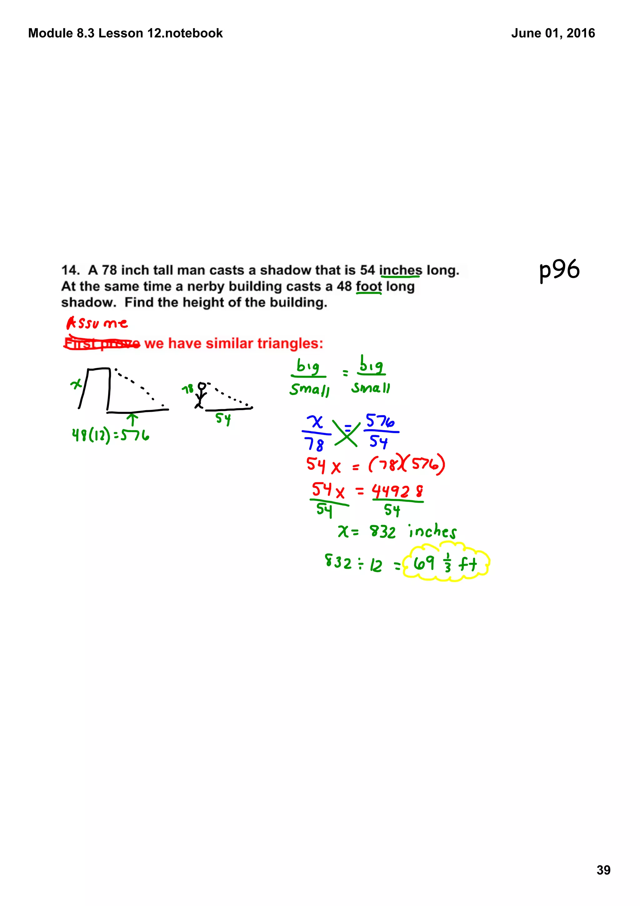 Module 8.3 Lesson 12.notebook
39
June 01, 2016
p96
 