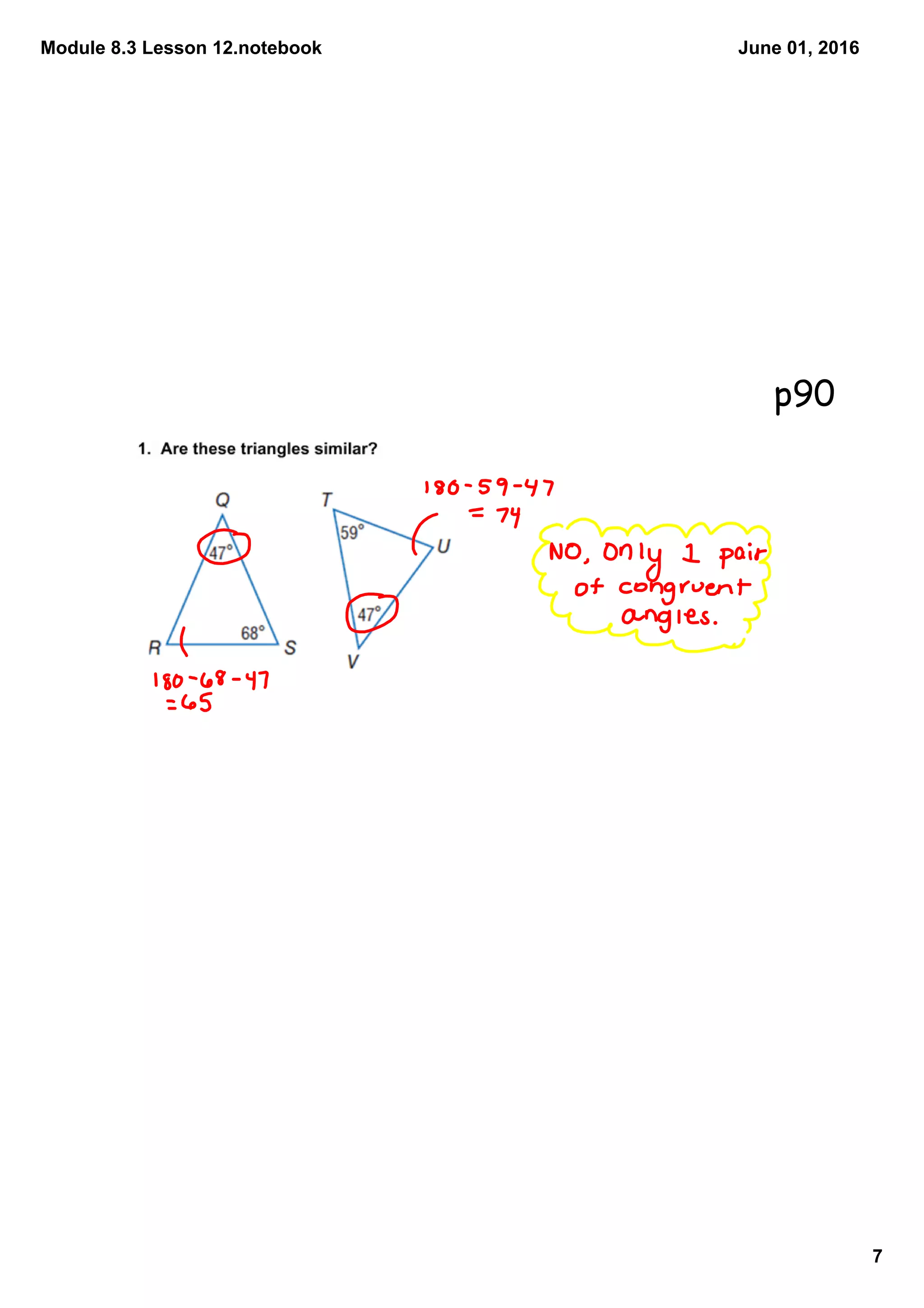 Module 8.3 Lesson 12.notebook
7
June 01, 2016
p90
 