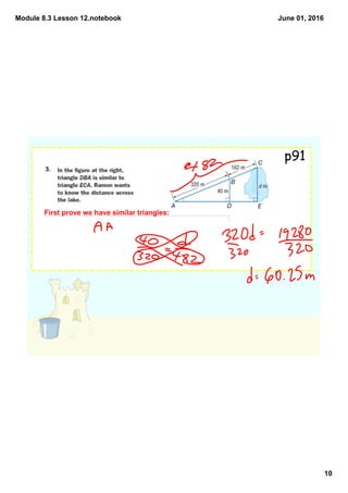 Module 8.3 Lesson 12.notebook
10
June 01, 2016
p91
 
