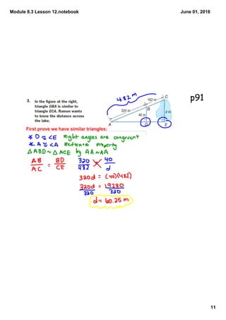 Module 8.3 Lesson 12.notebook
11
June 01, 2016
p91
 