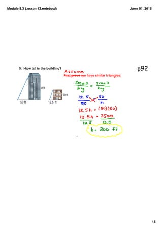 Module 8.3 Lesson 12.notebook
15
June 01, 2016
p92
 