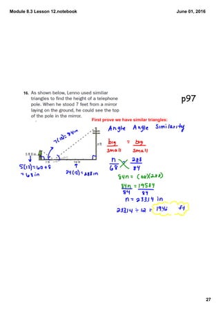 Module 8.3 Lesson 12.notebook
27
June 01, 2016
p97
 