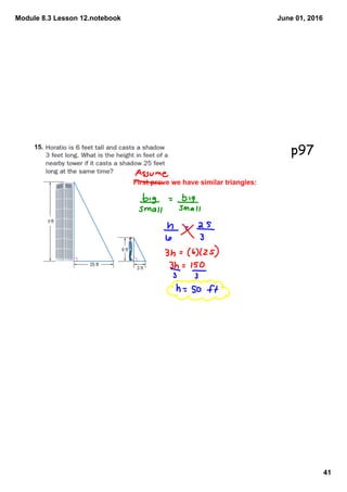 Module 8.3 Lesson 12.notebook
41
June 01, 2016
p97
 