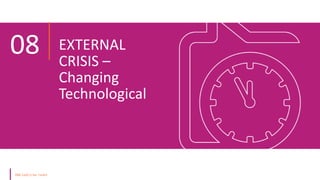 08 EXTERNAL
CRISIS –
Changing
Technological
 