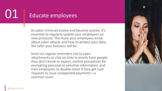 As cyber criminals evolve and become savvier, it’s
essential to regularly update your employees on
new protocols. The more...