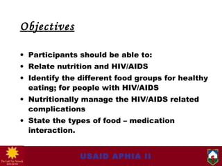 Module 8 nutrition and hiv 2 | PPT