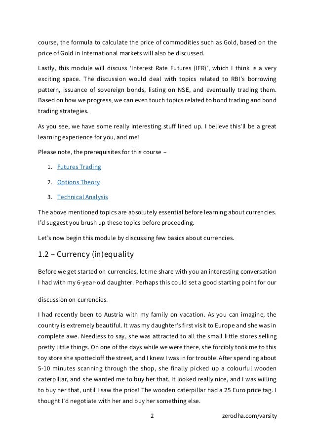 Module 8 Currency And Commodity Futures - 