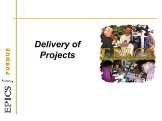 Delivery of
Projects
 