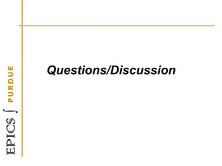Questions/Discussion
 