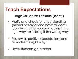 CHAMPS Module 8: Prepare Lessons to Communicate Your Expectations | PPTX