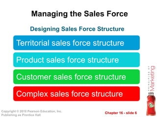 Managing the Sales Force Designing Sales Force Structure 