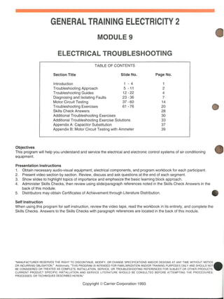 Module 9 GENERAL TRAINING ELECTRICITY ELECTRICAL TROUBLESHOOTING GTAC ...
