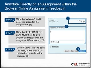 Module 9-Giving feedback and grade- Task 2(option 2) | PPTX