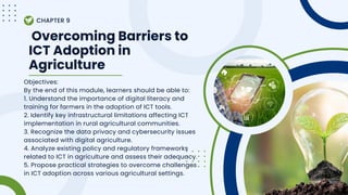 Overcoming Challenges in ICT Adoption for Agricultural Advancement | PDF