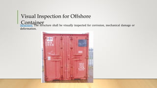 CCU - Offshore Container | PPTX