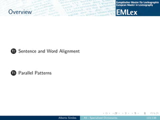 EMLex-A5: Specialized Dictionaries Slide 134