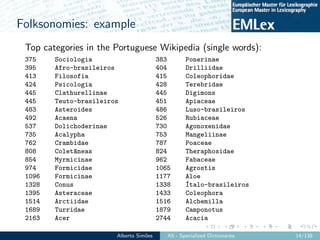 EMLex-A5: Specialized Dictionaries Slide 14