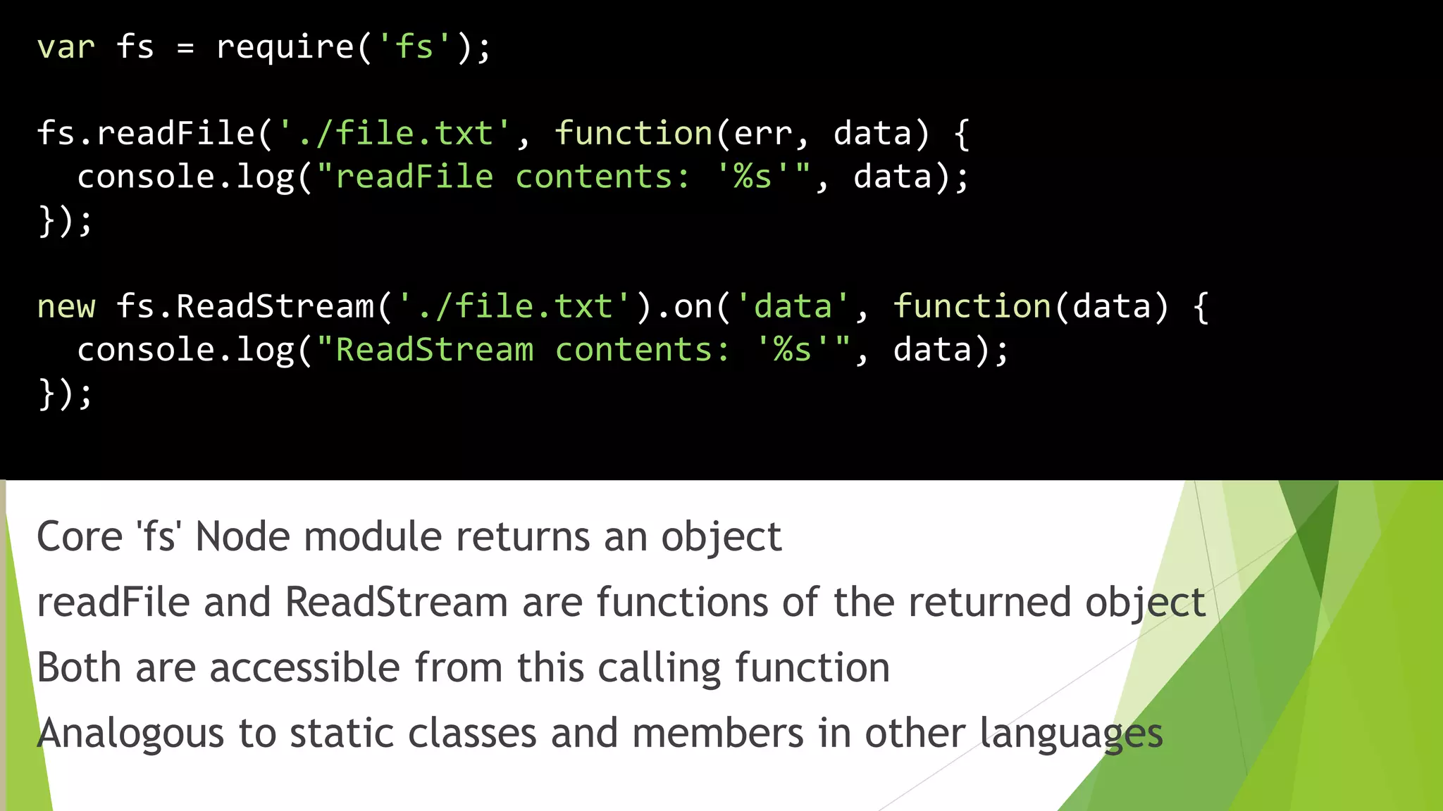 Module design pattern i.e. express js | PPT
