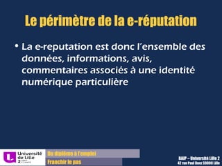 Du diplôme à l’emploi,
Franchir le pas
Bureau d’Aide à l’Insertion Professionnelle
42 rue Paul DUEZ -59000 LILLE
 