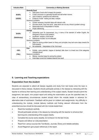Module hand book | PDF