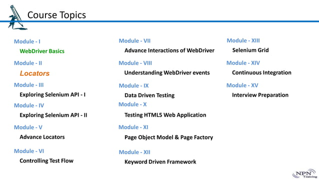 Module 01 - WebDriver Basics | PPTX
