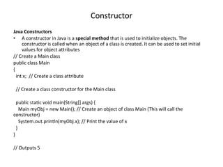 ITT 202 PRINCIPLES OF OBJECT ORIENTED TECHNIQUE | PPTX
