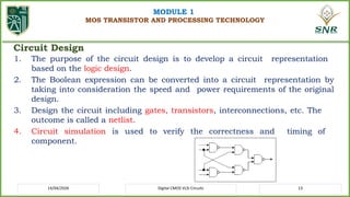 Comprehensive Course on Digital CMOS VLSI Circuits and MOS Transistor ...